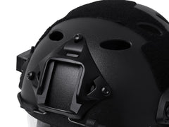 WoSporT FAST CARBONタイプ ヘルメット&パイロットマスク スチールメッシュVer M-SIZE [カラー：BK / TAN]