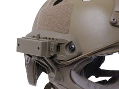 WoSporT FAST CARBONタイプ ヘルメット&パイロットマスク スチールメッシュVer M-SIZE [カラー：BK / TAN]