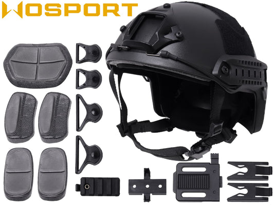 WoSporT FAST MHタイプ ヘルメット ハイグレードバージョン M-SIZE [カラー：BK / TAN]