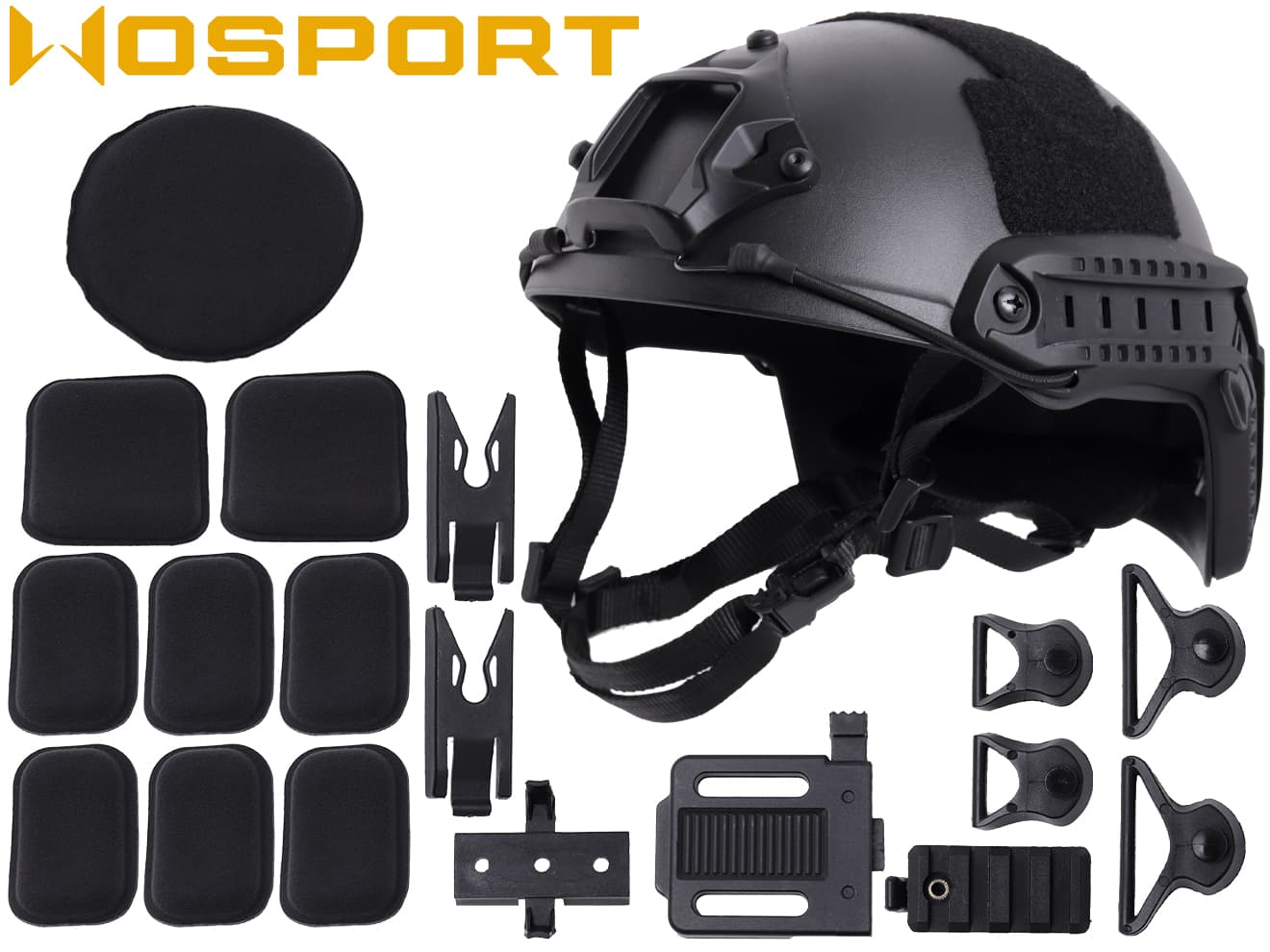 WoSporT FAST MHタイプ ヘルメット スタンダードバージョン M-SIZE [カラー：BK / TAN]