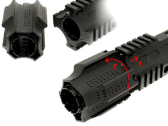 G&P SAI QDシステム RAS M-LOK for WA(ウェスタンアームズ) GBB M4 [サイズ：ショート / ロング]