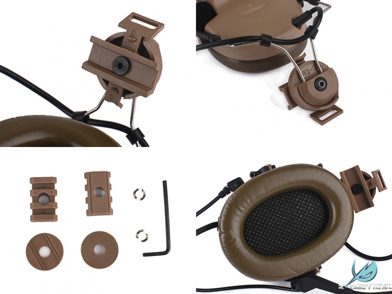 Z-TACTICAL CMTC II タクティカルヘッドセット for FASTヘルメット [カラー：BK / DE / FG]