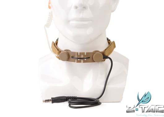 Z-TACTICAL タクティカルスロートマイク [カラー：BK / グレイ / TAN]