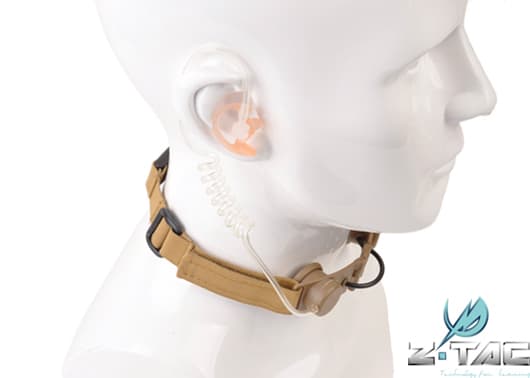 Z-TACTICAL タクティカルスロートマイク [カラー：BK / グレイ / TAN]
