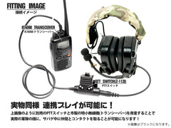Z-TACTICAL Pt CMTC 4タイプ タクティカルヘッドセット [カラー：BK / TAN]