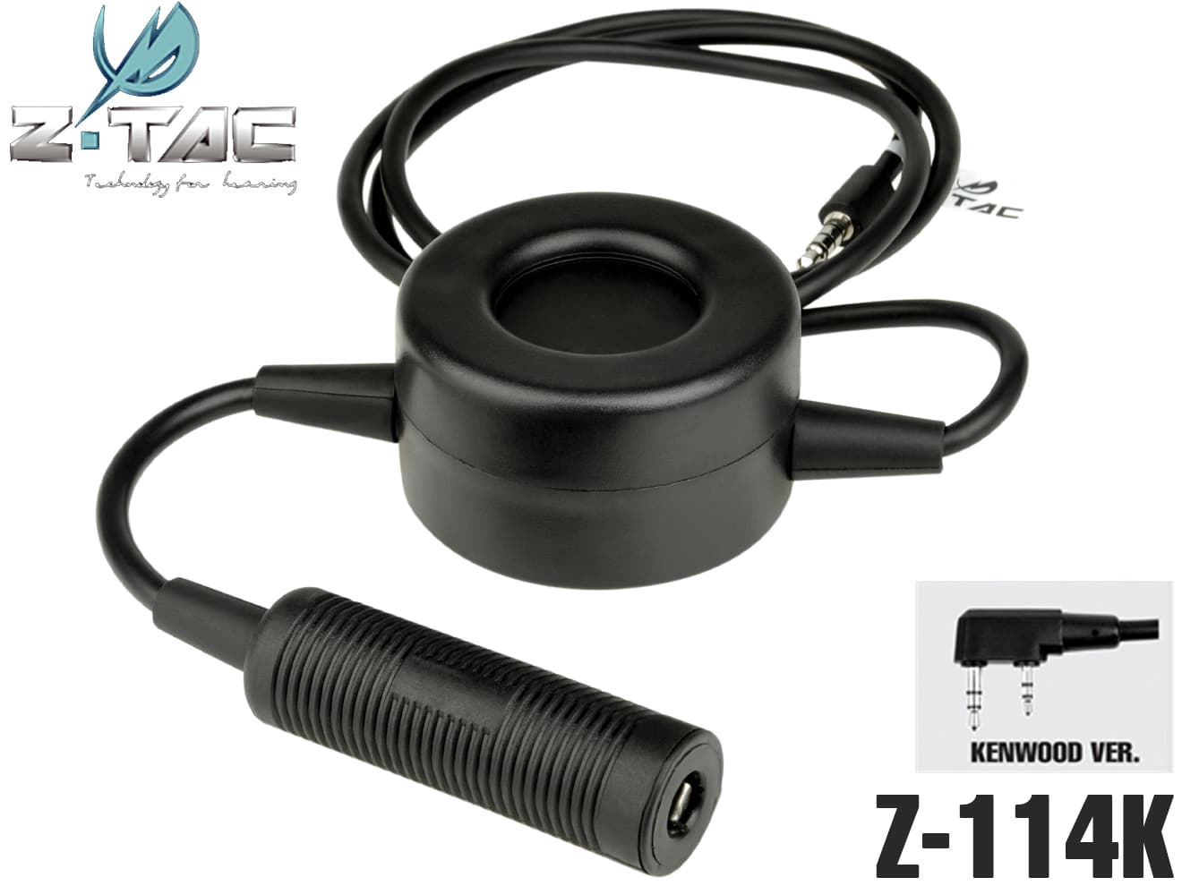 Z-TACTICAL TCI TACTICALタイプ PTTスイッチ [適合：ICOM / KENWOOD]