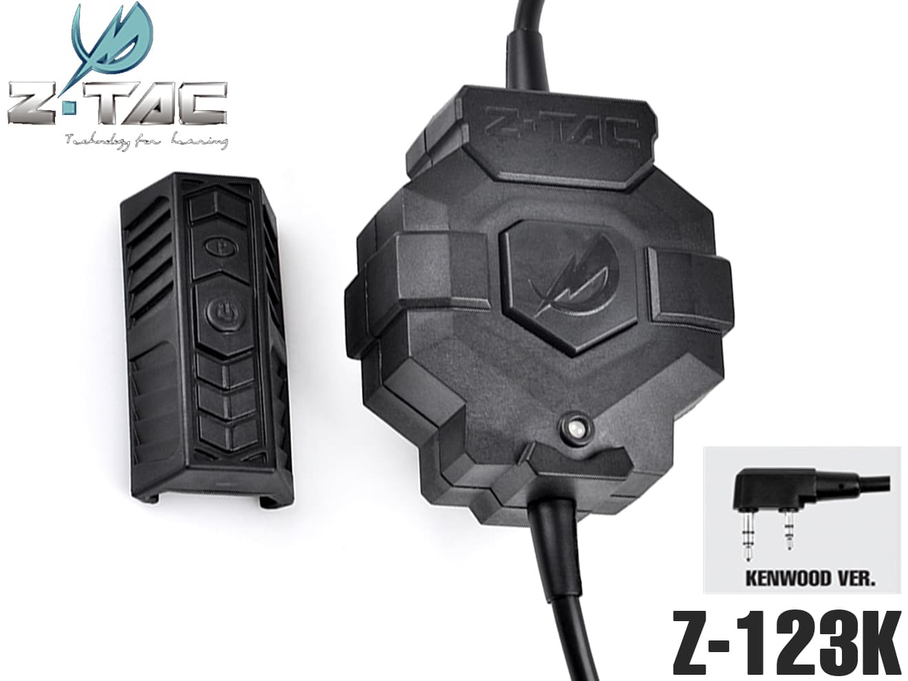 Z-TACTICAL ワイヤレスPTTスイッチ 20mmレール [適合：ICOM / KENWOOD]