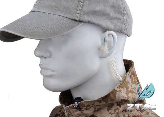 Z-TACTICAL FBIスタイル アコースティックヘッドセット [適合：ICOM / KENWOOD]