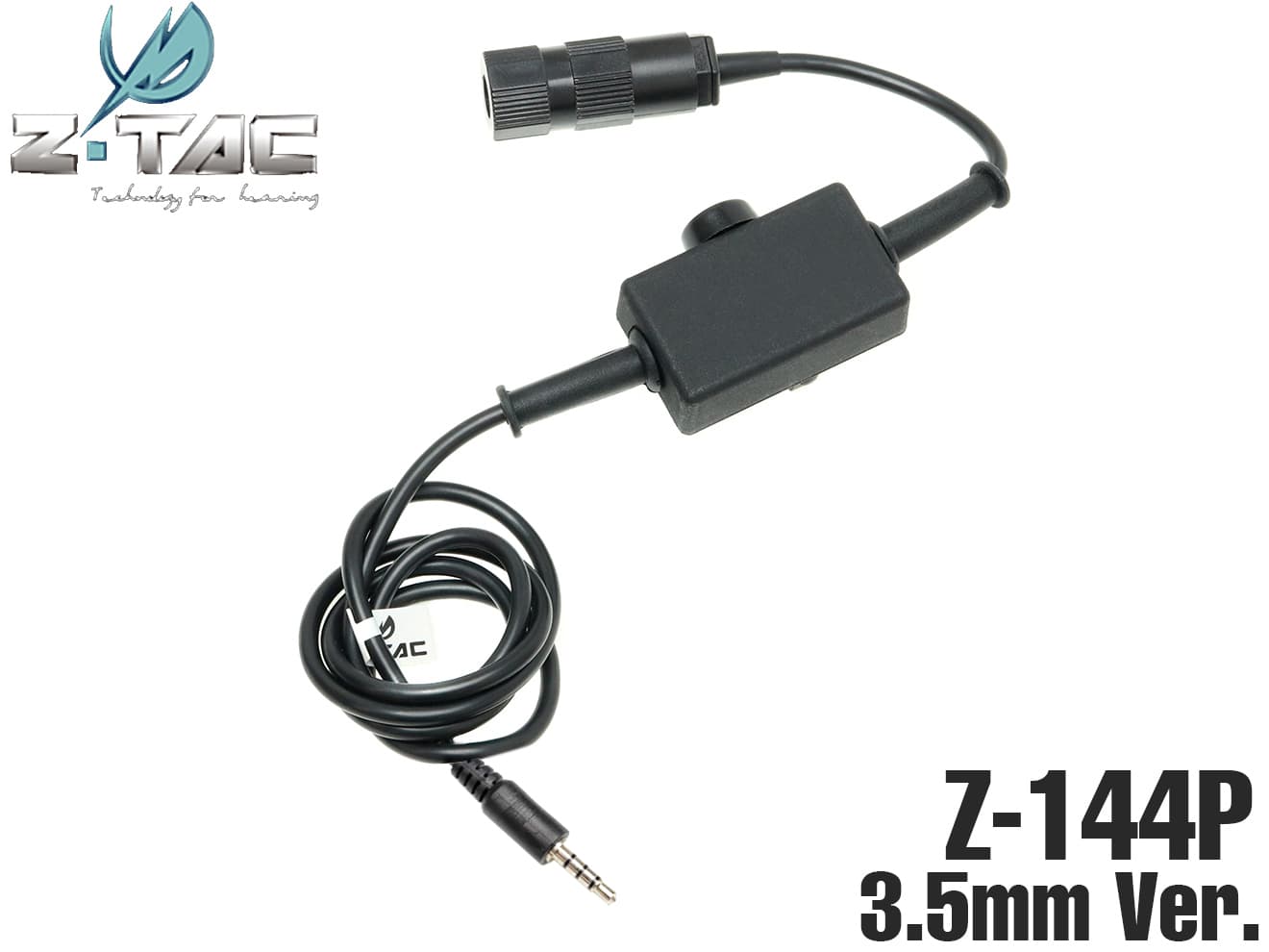 Z-TACTICAL AS SF シングル PTTスイッチ [適合：ICOM / KENWOOD / 3.5mmジャック]