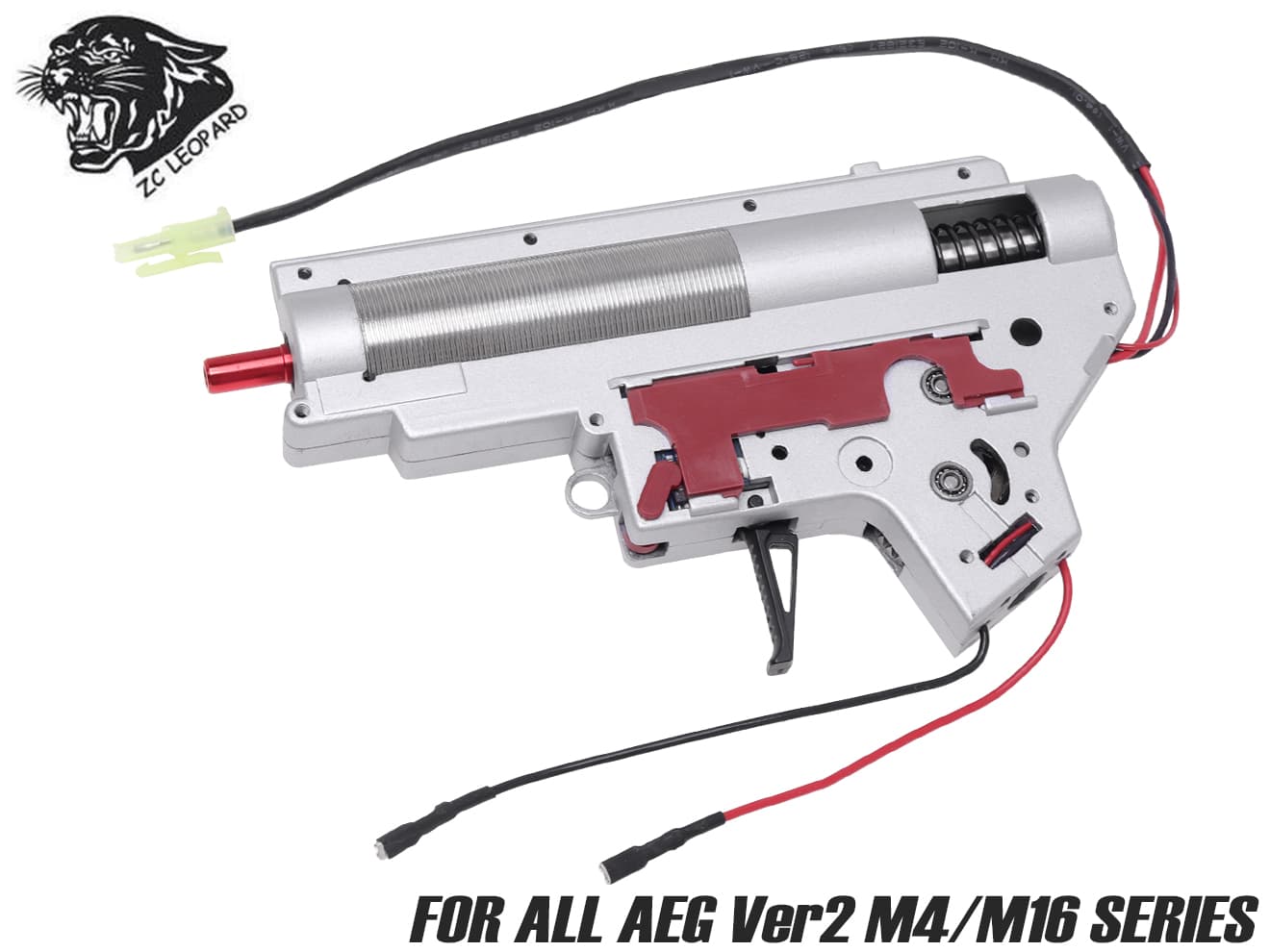 ZC LEOPARD V2 QD ハイパフォーマンス メカボックスCOMP 8mm for AEG M4 [配線-スイッチ：前方-マイクロスイッチ / 後方-MosFET / 後方-マイクロスイッチ]