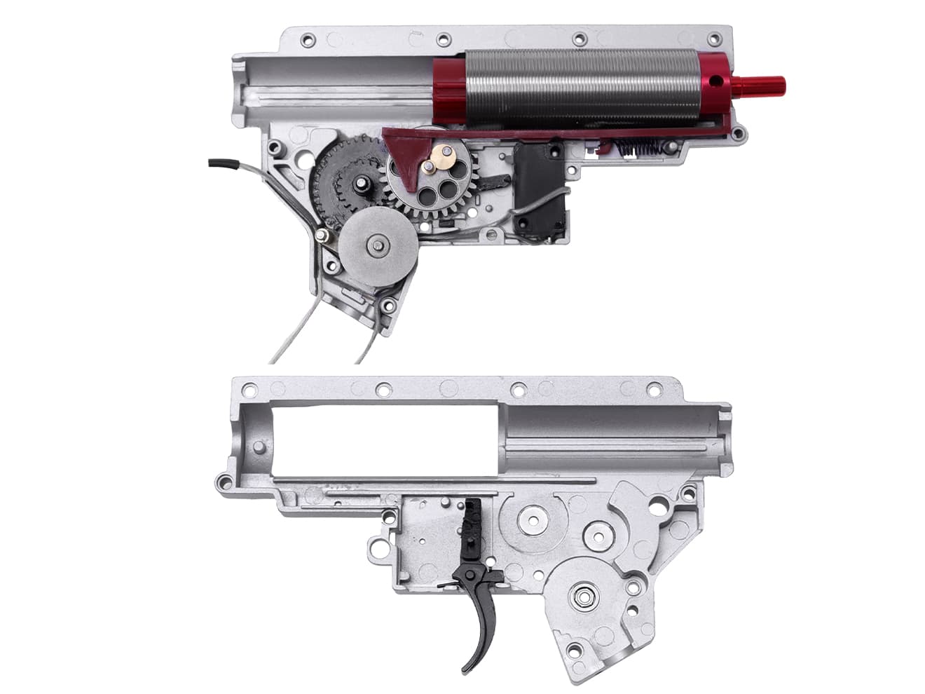 ZC LEOPARD V2 QD ハイパフォーマンス メカボックスCOMP 8mm for AEG M4 [配線-スイッチ：前方-マイクロスイッチ / 後方-MosFET / 後方-マイクロスイッチ]