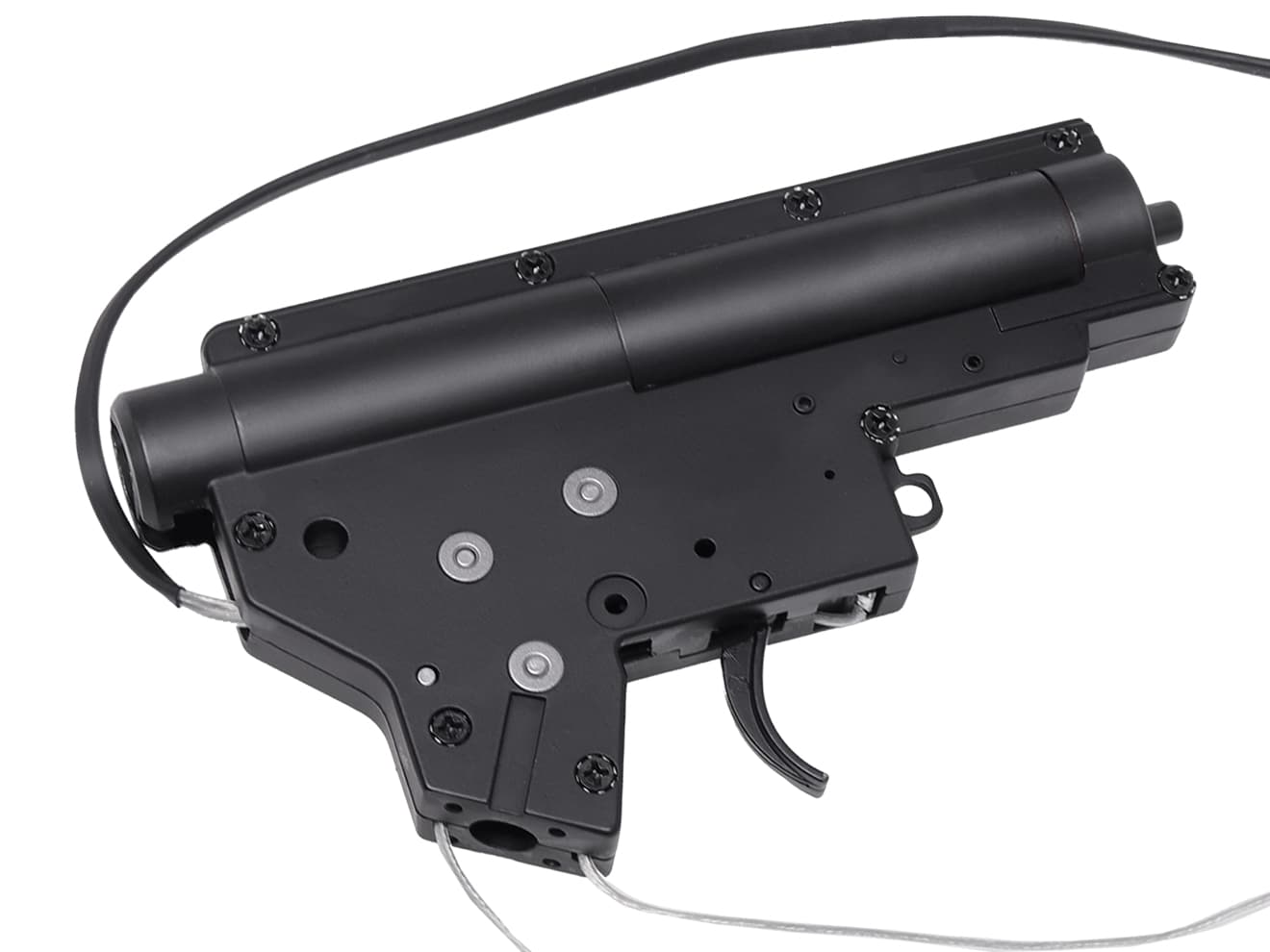 ZC LEOPARD V2 QD スタンダード メカボックスCOMP 8mm for AEG M4 [配線-スイッチ：前方-マイクロスイッチ / 前方-標準スイッチ / 後方-マイクロスイッチ / 後方-標準スイッチ / 後方-MosFET]