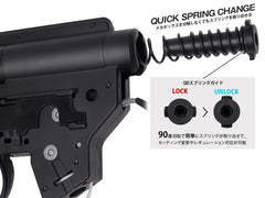 ZC LEOPARD V2 QD スタンダード メカボックスCOMP 8mm for AEG M4 [配線-スイッチ：前方-マイクロスイッチ / 前方-標準スイッチ / 後方-マイクロスイッチ / 後方-標準スイッチ / 後方-MosFET]