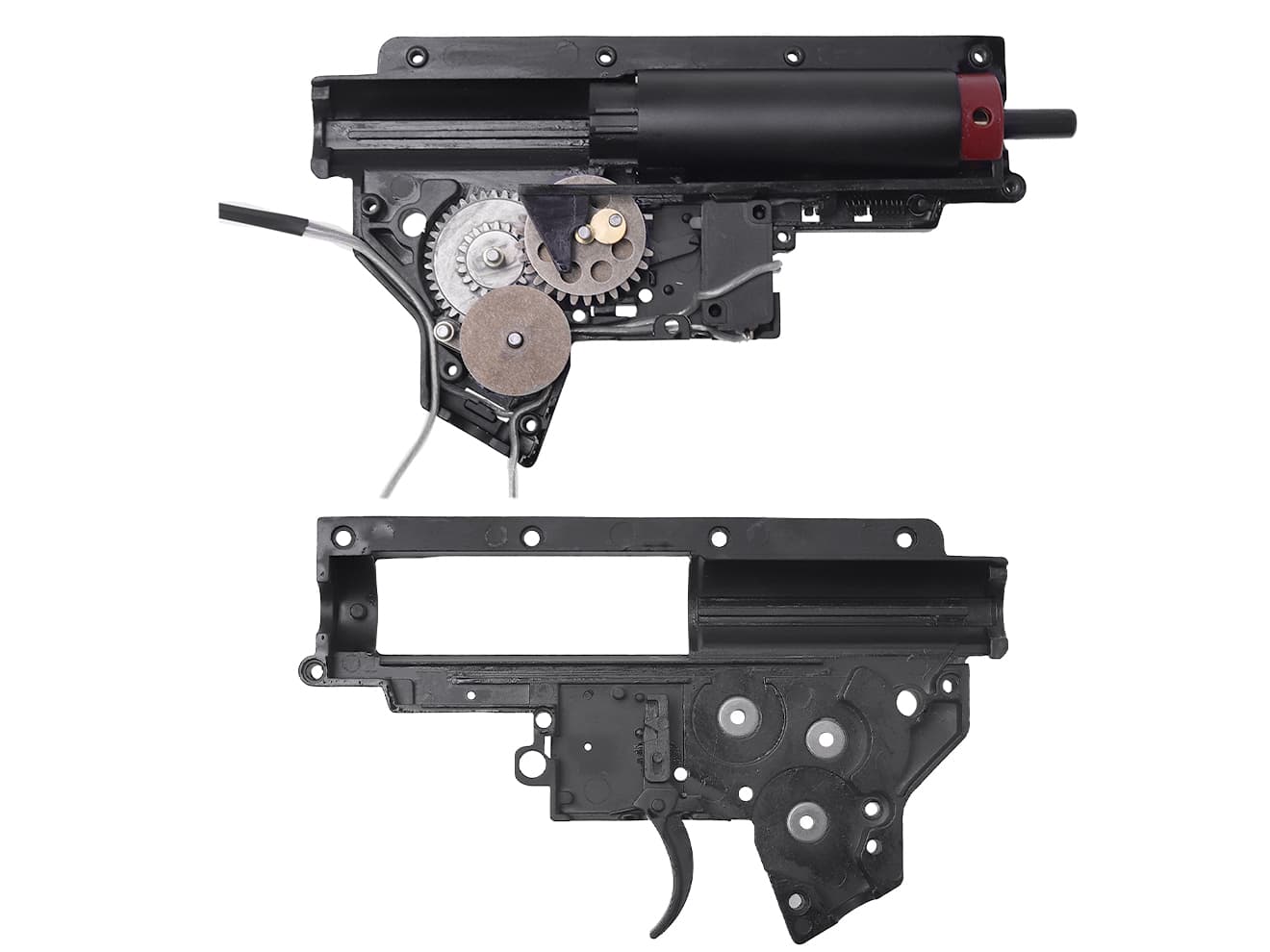 ZC LEOPARD V2 QD スタンダード メカボックスCOMP 8mm for AEG M4 [配線-スイッチ：前方-マイクロスイッチ / 前方-標準スイッチ / 後方-マイクロスイッチ / 後方-標準スイッチ / 後方-MosFET]