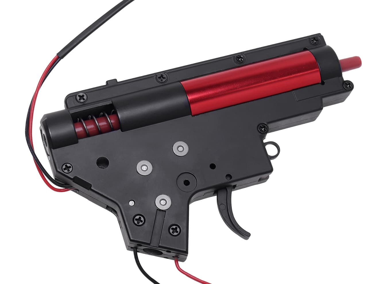 ZC LEOPARD V2 QD スタンダード メカボックスCOMP 8mm for AEG M4 [配線-スイッチ：前方-マイクロスイッチ / 前方-標準スイッチ / 後方-マイクロスイッチ / 後方-標準スイッチ / 後方-MosFET]