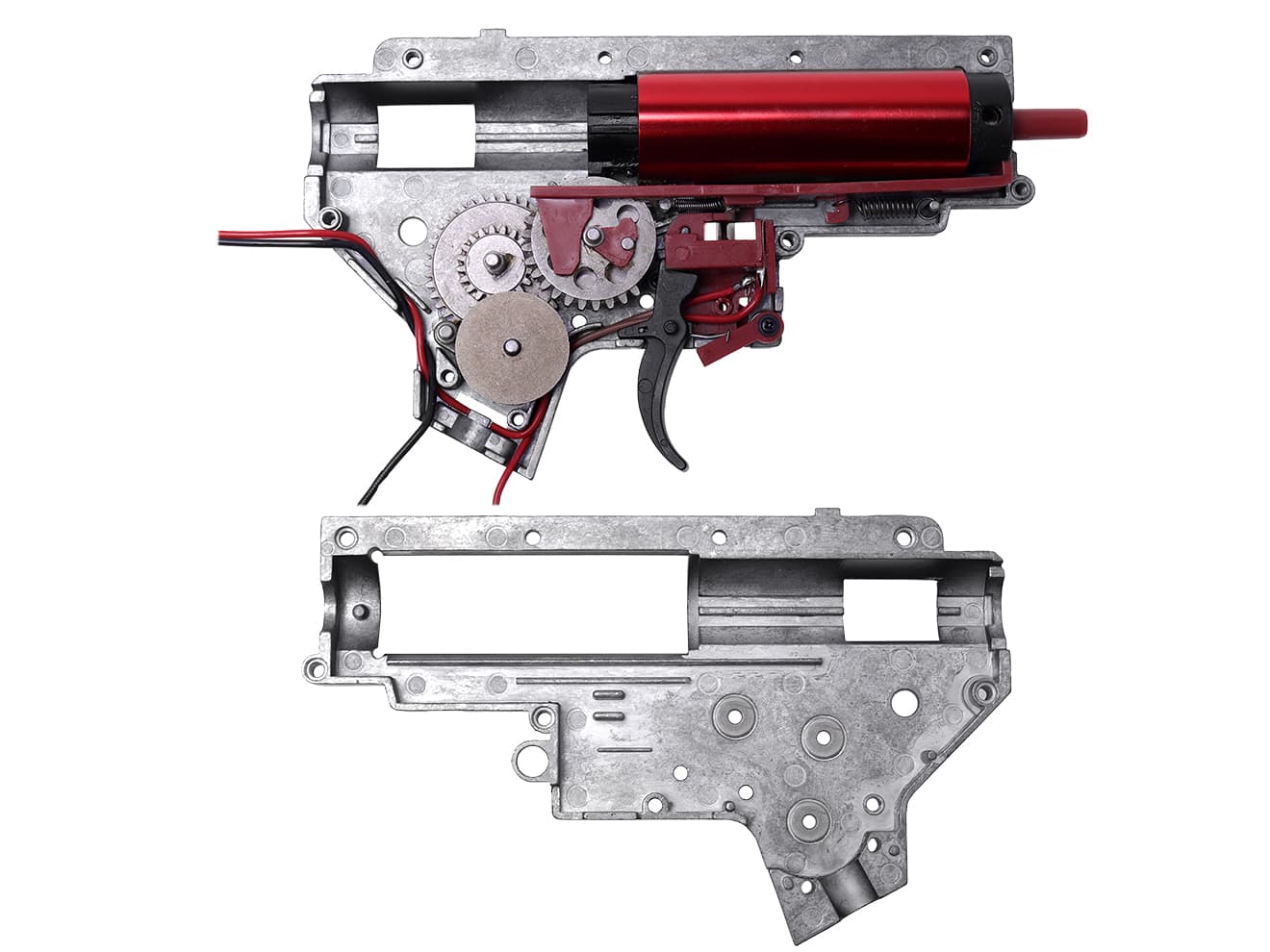 ZC LEOPARD V2 QD スタンダード メカボックスCOMP 8mm for AEG M4 [配線-スイッチ：前方-マイクロスイッチ / 前方-標準スイッチ / 後方-マイクロスイッチ / 後方-標準スイッチ / 後方-MosFET]