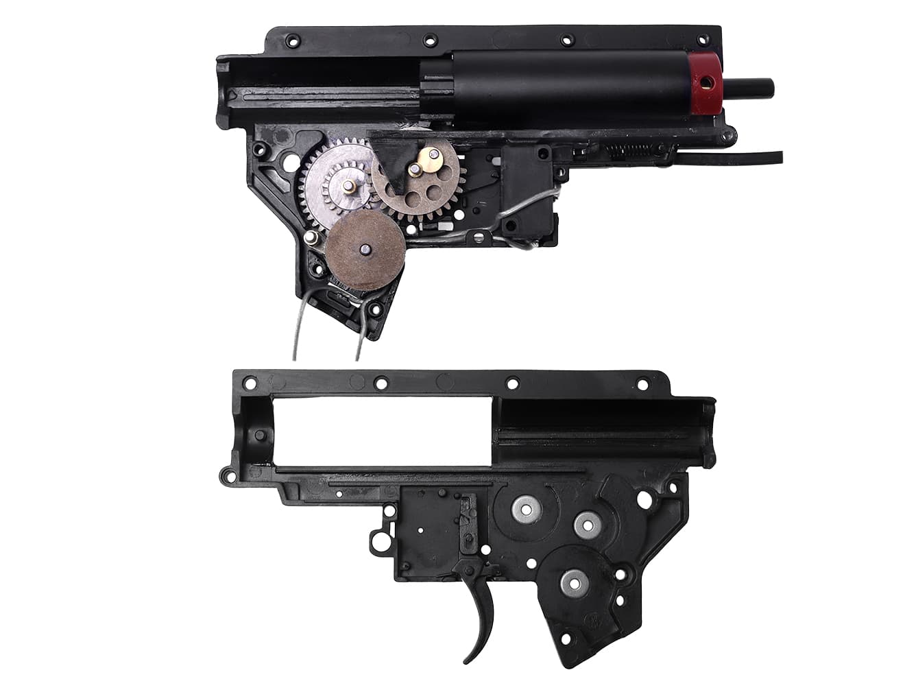 ZC LEOPARD V2 QD スタンダード メカボックスCOMP 8mm for AEG M4 [配線-スイッチ：前方-マイクロスイッチ / 前方-標準スイッチ / 後方-マイクロスイッチ / 後方-標準スイッチ / 後方-MosFET]