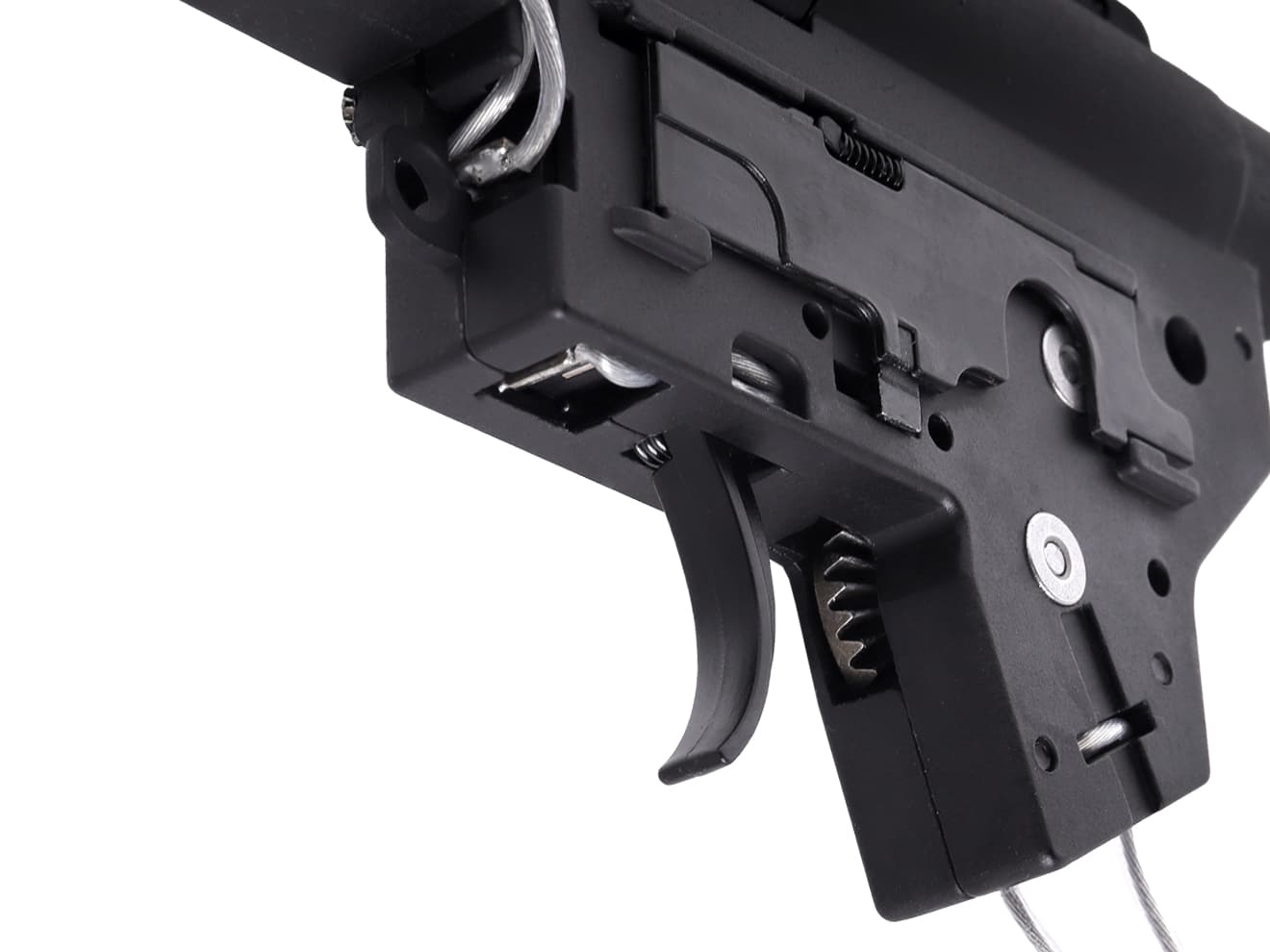 ZC LEOPARD V2 QD スタンダード メカボックスCOMP 8mm for AEG M4 [配線-スイッチ：前方-マイクロスイッチ / 前方-標準スイッチ / 後方-マイクロスイッチ / 後方-標準スイッチ / 後方-MosFET]
