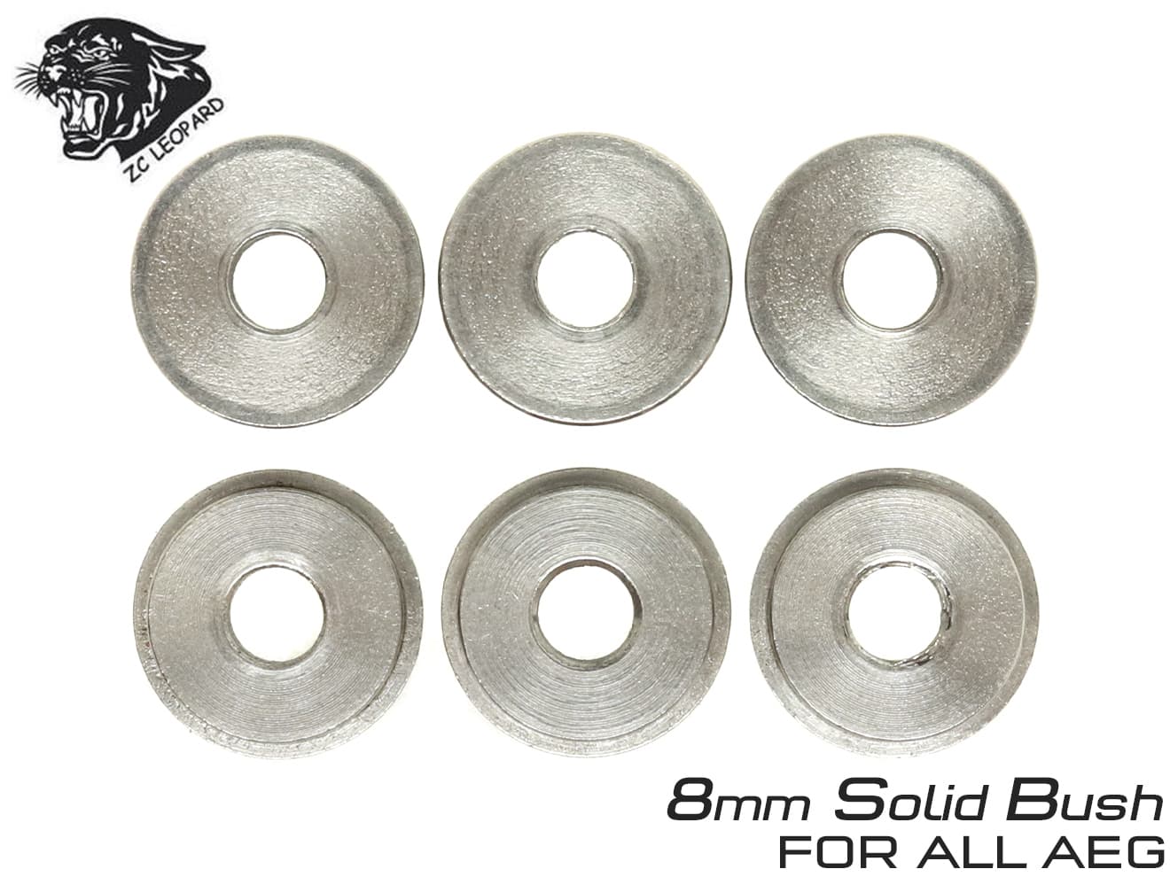 ZC LEOPARD AEG ステンレス ソリッドブッシュ [サイズ：7mm / 8mm]