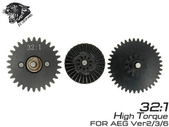 ZC LEOPARD AEG スチールCNCギアセット [ギア比：13:1(ハイスピード) / 16:1(ハイスピード) / 18:1(スタンダード) / 32:1(ハイトルク)]