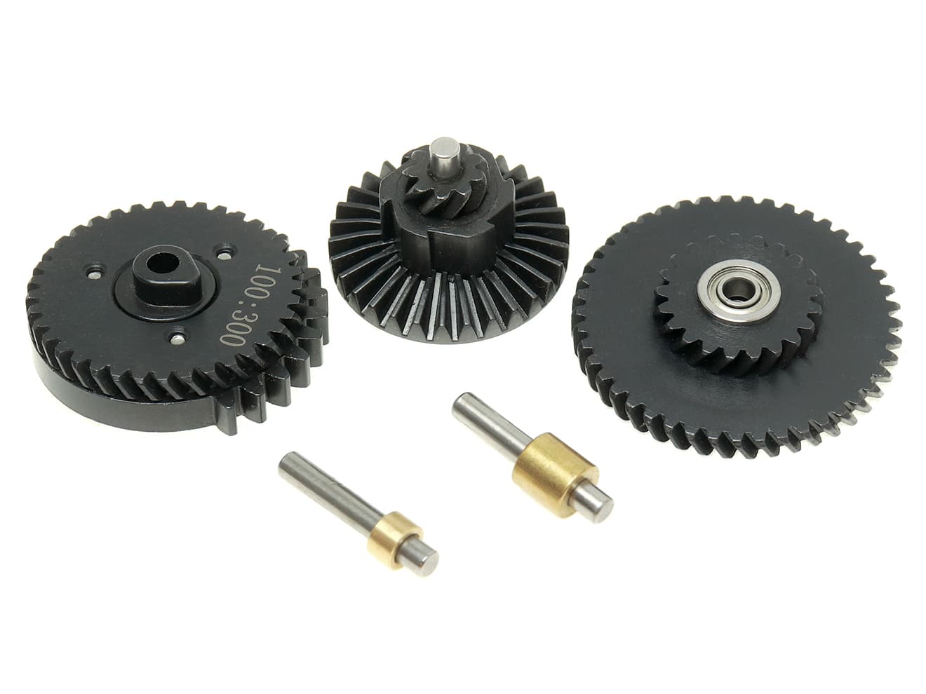 ZC LEOPARD AEG スチールCNC ベアリングギアセット [100：200(23 ： 1) / 100：300(32 ： 1)]