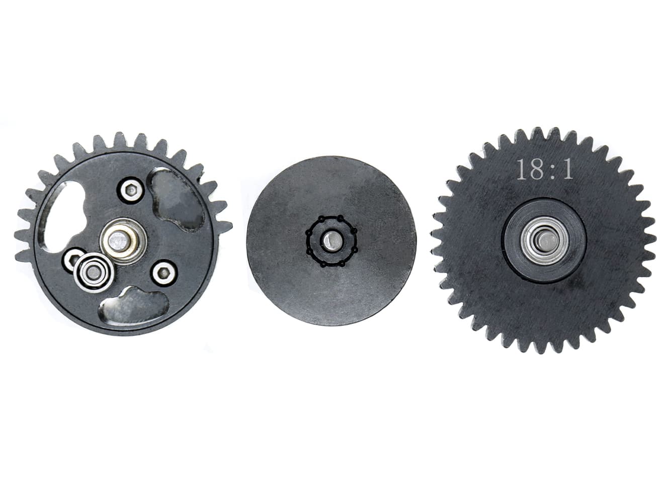 ZC LEOPARD AEG スチールCNC ベアリングギアセット [ギア比：16:1(ハイスピード) / 18:1(スタンダード)]