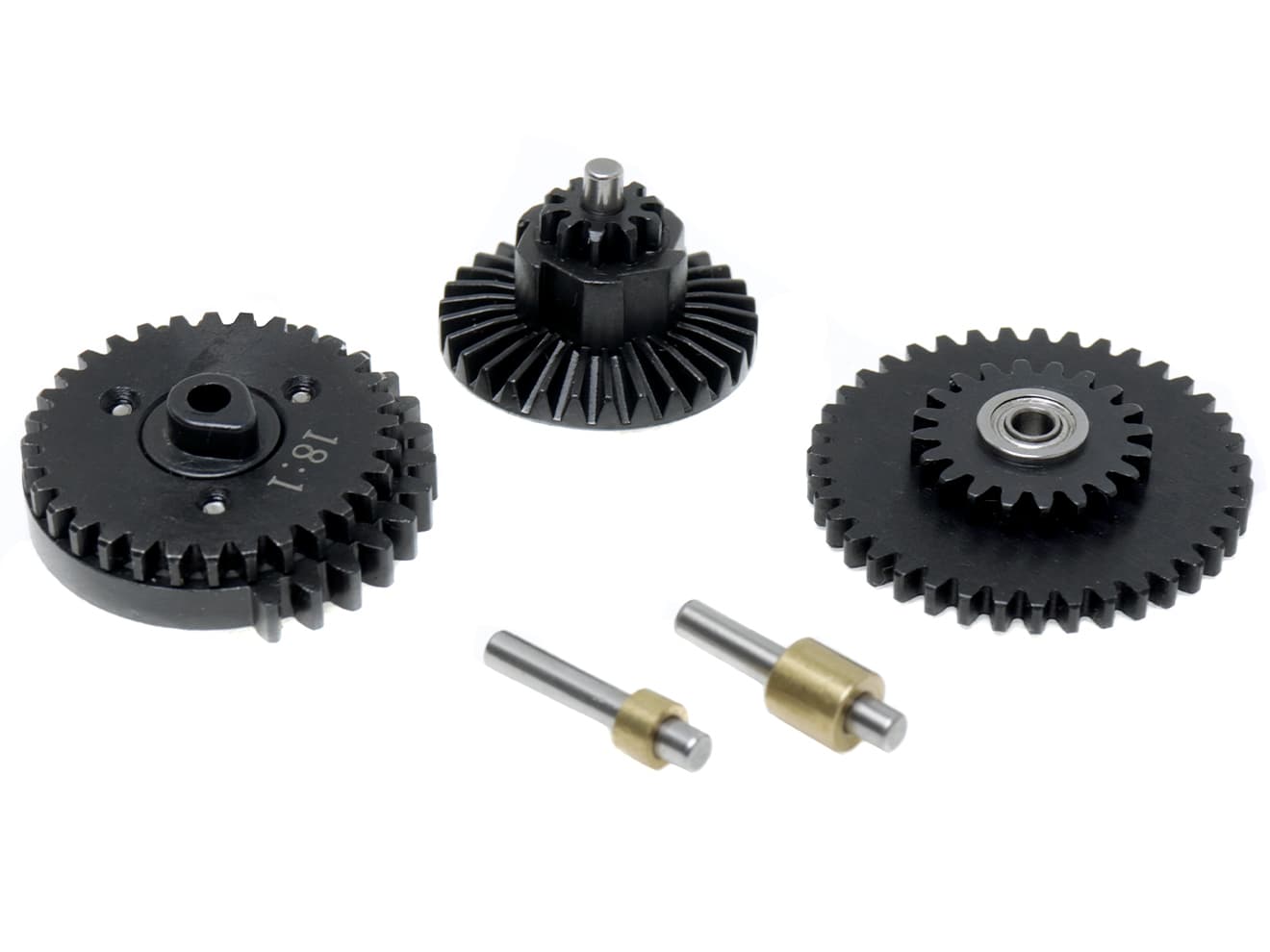 ZC LEOPARD AEG スチールCNC ベアリングギアセット [ギア比：16:1(ハイスピード) / 18:1(スタンダード)]