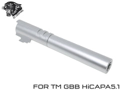 ZC LEOPARD アルミCNC スレッドアウターバレル TM Hi-CAPA 5.1 [カラー：ブラック / シルバー]