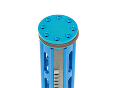 ZC LEOPARD AEG アルミニウム 強化ロングピストン 17.5T + アルミCNC ピストンヘッド w / ベアリング [歯幅：フル / ハーフ]