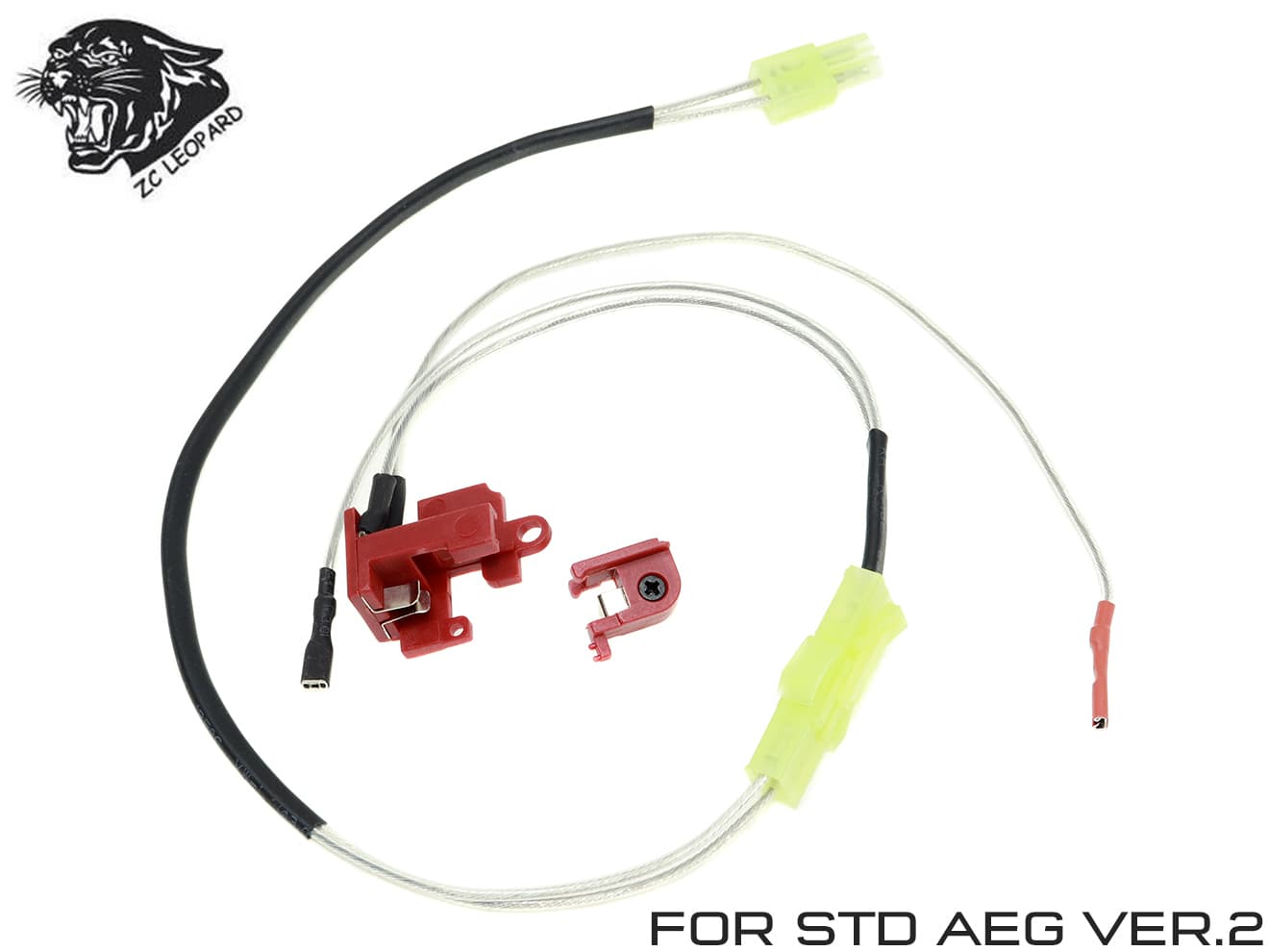 ZC LEOPARDキット ｗ /  トリガースイッチASSY AEG V2 [配線方法：前方配線 / 後方配線配線]