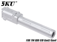 5KU Lantacタイプ 9INE アルミCNC アウターバレル for TM G19 Gen3/Gen4 [カラー：ブラック / ゴールド / シルバー]