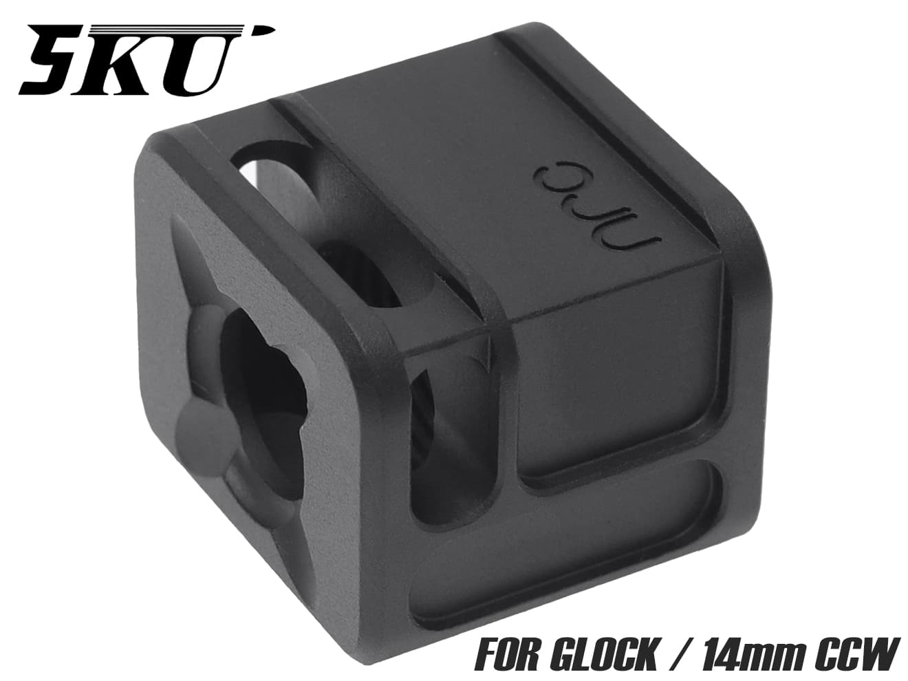 5KU ARCタイプ アルミCNC コンペンセイター for 14mm逆ネジ(GLOCK) [タイプ：SPARC V1 9mm / SPARC-M V1 / SPARC-S]