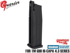 GUARDER ライトウェイト アルミマガジンCOMP 28発 ノーマーク Hi-CAPA4.3シリーズ [カラー：ブラック / シルバー]