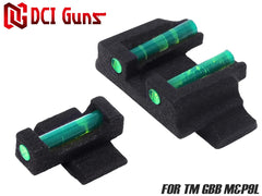 DCI Guns 集光サイト iM 前後セット [対応：TM GLOCK系 / AEG G18C / Hi-CAPA D.O.R / Hi-CAPA 5.1 / Hi-CAPA E / Hi-CAPA 4.3 / DE.50AE / M&P9L / M&P9 / Carbon8 M45CQP]