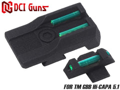 DCI Guns 集光サイト iM 前後セット [対応：TM GLOCK系 / AEG G18C / Hi-CAPA D.O.R / Hi-CAPA 5.1 / Hi-CAPA E / Hi-CAPA 4.3 / DE.50AE / M&P9L / M&P9 / Carbon8 M45CQP]