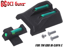 DCI Guns 集光サイト iM 前後セット [対応：TM GLOCK系 / AEG G18C / Hi-CAPA D.O.R / Hi-CAPA 5.1 / Hi-CAPA E / Hi-CAPA 4.3 / DE.50AE / M&P9L / M&P9 / Carbon8 M45CQP]