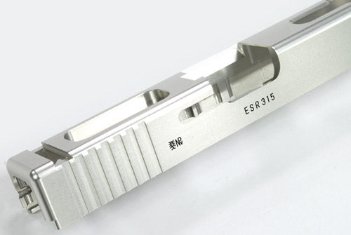 GUARDER A7075CNC アルミ削り出しスライド 東京マルイ GLOCK G18C用 [ブラック/シルバー]【レターパック可】