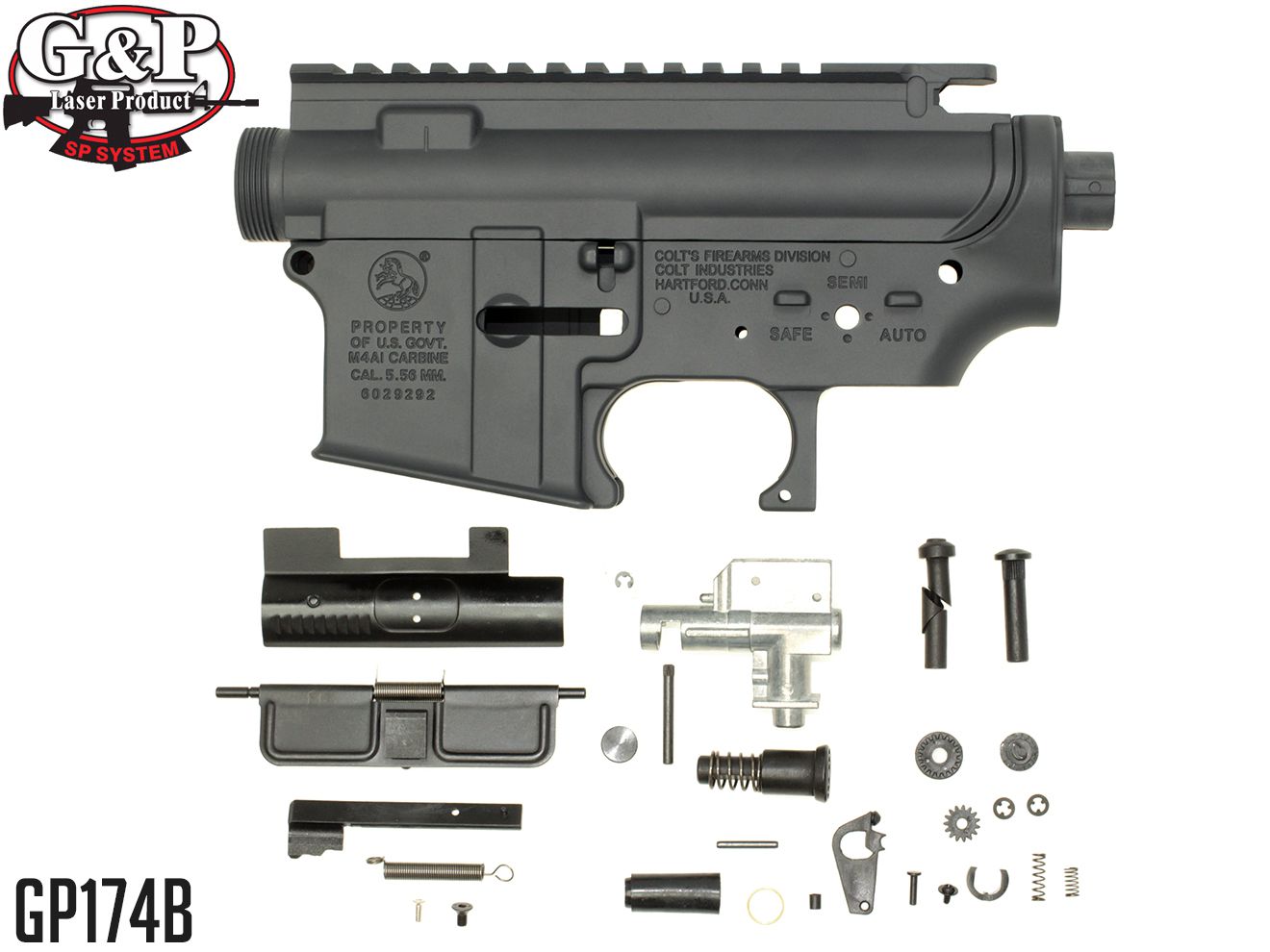 G&P メタルフレーム Bタイプ 東京マルイ スタンダード電動 M4/M16シリーズ用 [M4A1 / Marine / FirePig / NSWC / SR-16]