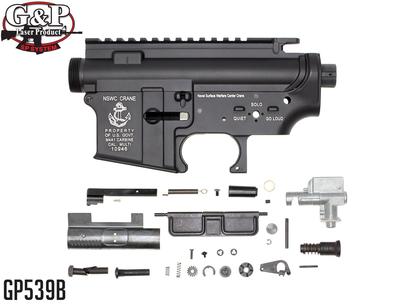 G&P メタルフレーム Bタイプ 東京マルイ スタンダード電動 M4/M16シリーズ用 [M4A1 / Marine / FirePig / NSWC / SR-16]