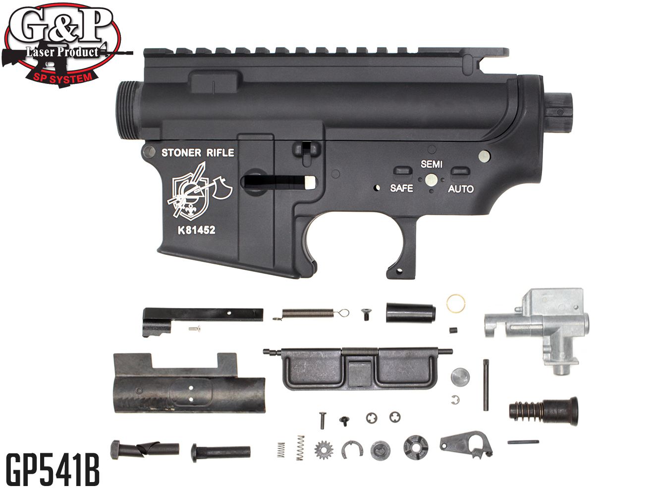 G&P メタルフレーム Bタイプ 東京マルイ スタンダード電動 M4/M16シリーズ用 [M4A1 / Marine / FirePig / NSWC / SR-16]