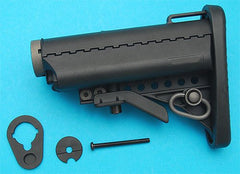 G&P AEG Mod バットストック CNC 5ポジションバッファチューブ付 東京マルイ スタンダード電動 M4 M16シリーズ対応 [ブラック / サンド]