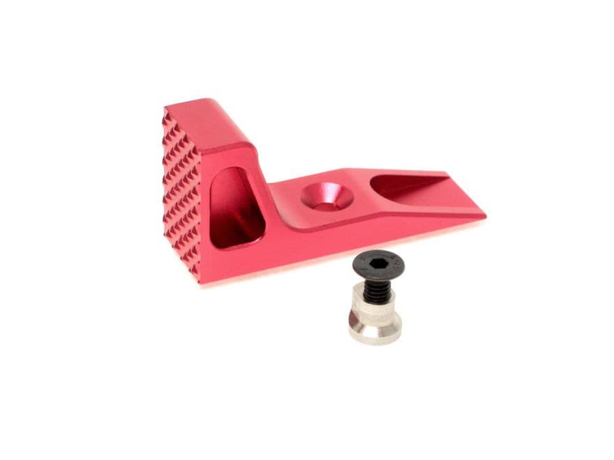 MILITARY BASE SLR タイプ CNC バリケード ハンドストップ Mod1  [カラー：BK / RED] [適合：M-LOK / KeyMod]