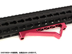 MILITARY BASE SP K20 タイプ CNC アングルグリップ [カラー：BK / DE / RED] [適合：M-LOK / KeyMod]