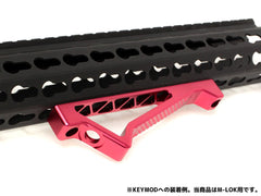 MILITARY BASE SP K20 タイプ CNC アングルグリップ [カラー：BK / DE / RED] [適合：M-LOK / KeyMod]