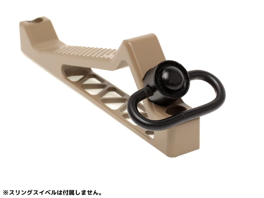 MILITARY BASE SP K20 タイプ CNC アングルグリップ [カラー：BK / DE / RED] [適合：M-LOK / KeyMod]