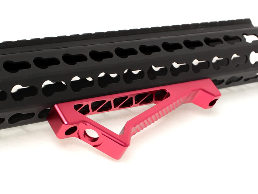 MILITARY BASE SP K20 タイプ CNC アングルグリップ [カラー：BK / DE / RED] [適合：M-LOK / KeyMod]