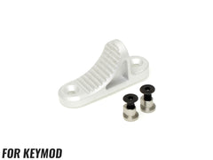 MILITARY BASE B5 ショート K タイプ CNC グリップストップ KeyMod [カラー：レッド / シルバー]