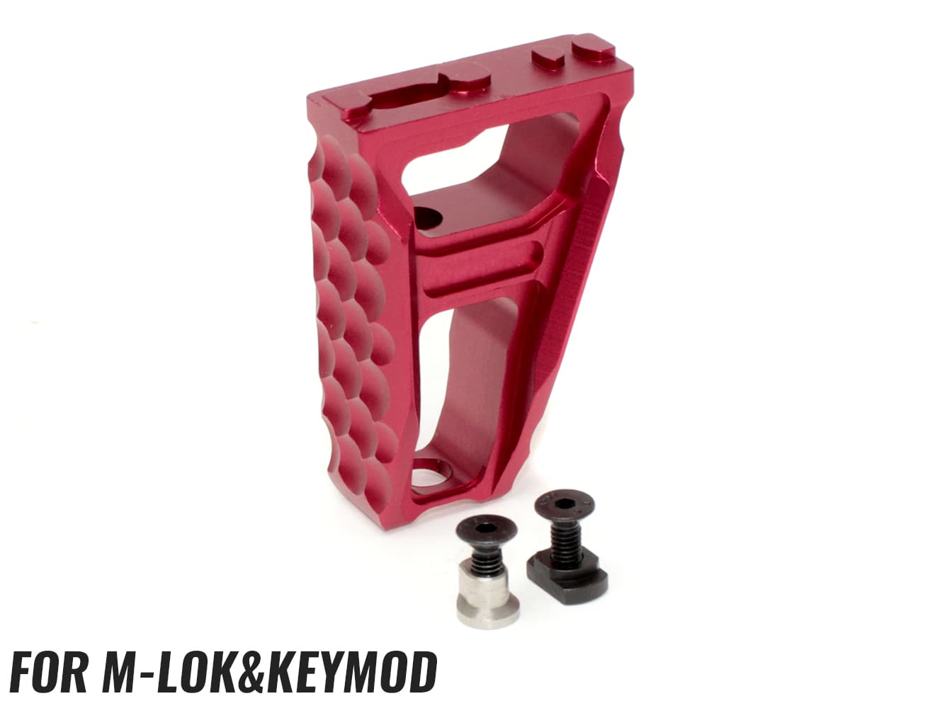 MILITARY BASE RSAC CNC スケルトン フォアグリップ KeyMod & M-LOK [カラー：BK / DE / RED / SV]