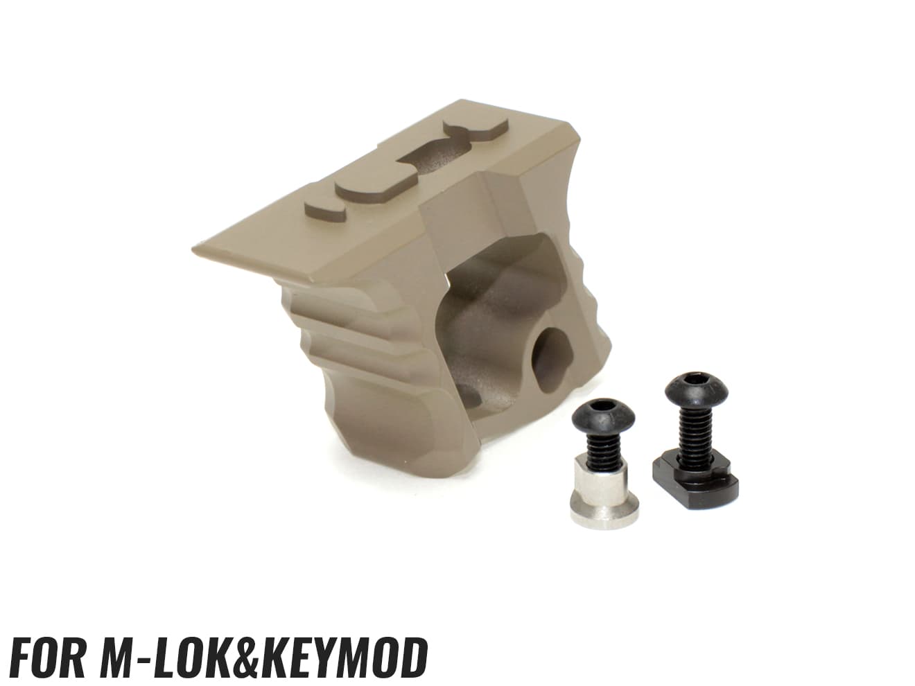 MILITARY BASE TD CNC HALO ハンドストップ KeyMod & M-LOK [カラー：BK / DE / SV]