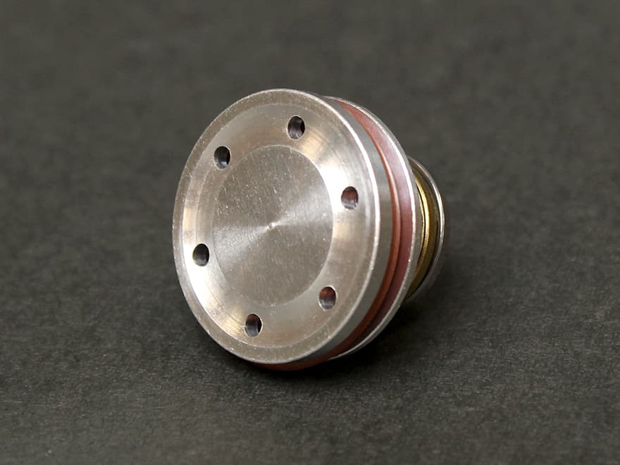 DEEP FIRE アルミ ピストンヘッド [仕様：Oリング  / スーパーOリング][ベアリング：あり / なし]